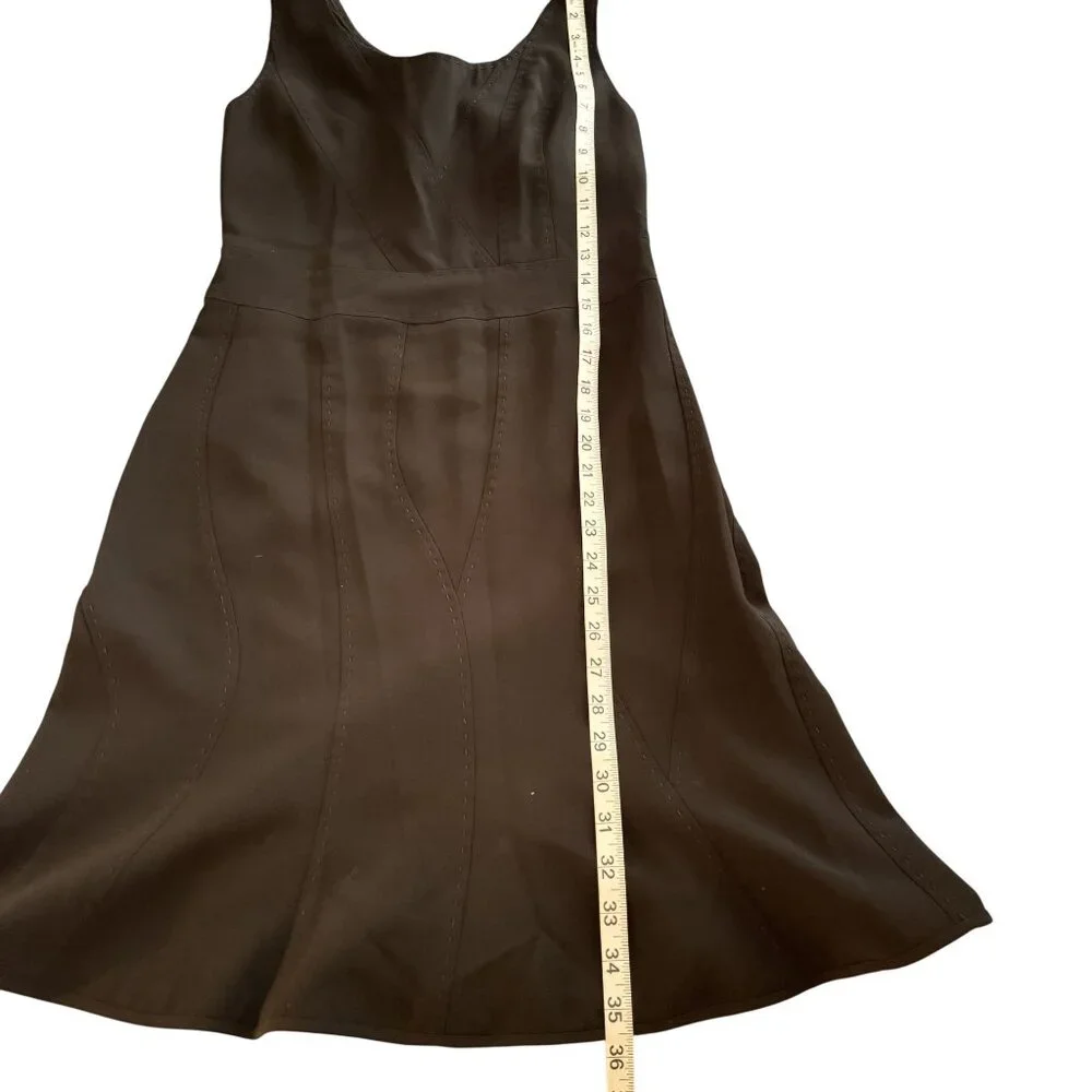 Moschino Women's Black Sleeveless Detailed Stitching Design Mini Dress Size S - Picture 8 of 8